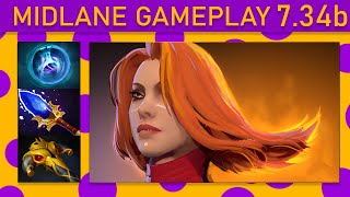 ✨83% Kill participation! Lina Mid Gameplay - Dota 2 Top MMR
