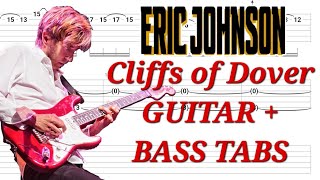 Eric Johnson - Cliffs of Dover GUITAR + BASS TABS | Cover | Tutorial | Lesson
