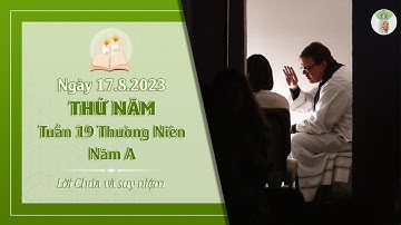 Suy niệm THỨ NĂM TUẦN 19 THƯỜNG NIÊN
