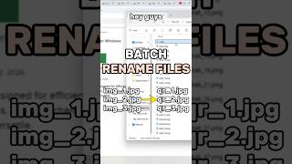 Batch Rename Files Fast (Prefix, Replace, Remove) on Windows | FastFileRenamer #windows #shorts Wealth