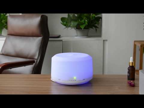 450ML Essential Oil Diffuser with 8 LED Color Changing Lamps