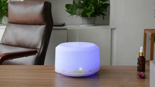 450ML Essential Oil Diffuser with 8 LED Color Changing Lamps