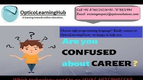 Which technology best JAVA/ .NET/ PHP/ SAP ABAP/HANA/ PYTHON