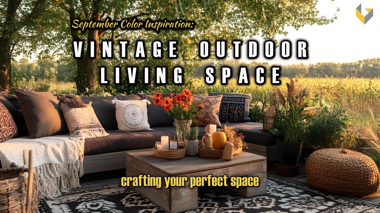 September Color Inspiration: Crafting Your Perfect Vintage Outdoor Living Space