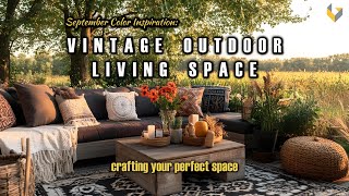 September Color Inspiration Crafting Your Perfect Vintage Outdoor Living Space
