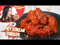 SPICY KOREAN CHICKEN YANG SUPER GARING! ENAK BANGET!