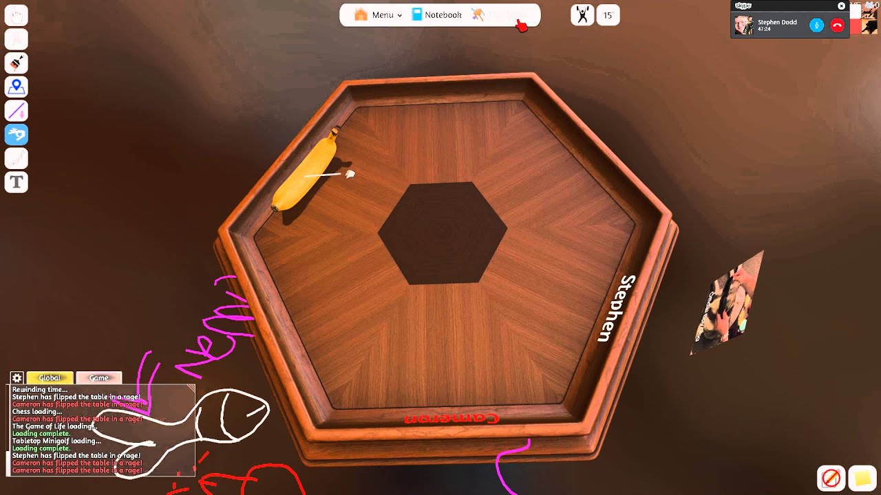 When me and Stephen play late night table top simulator