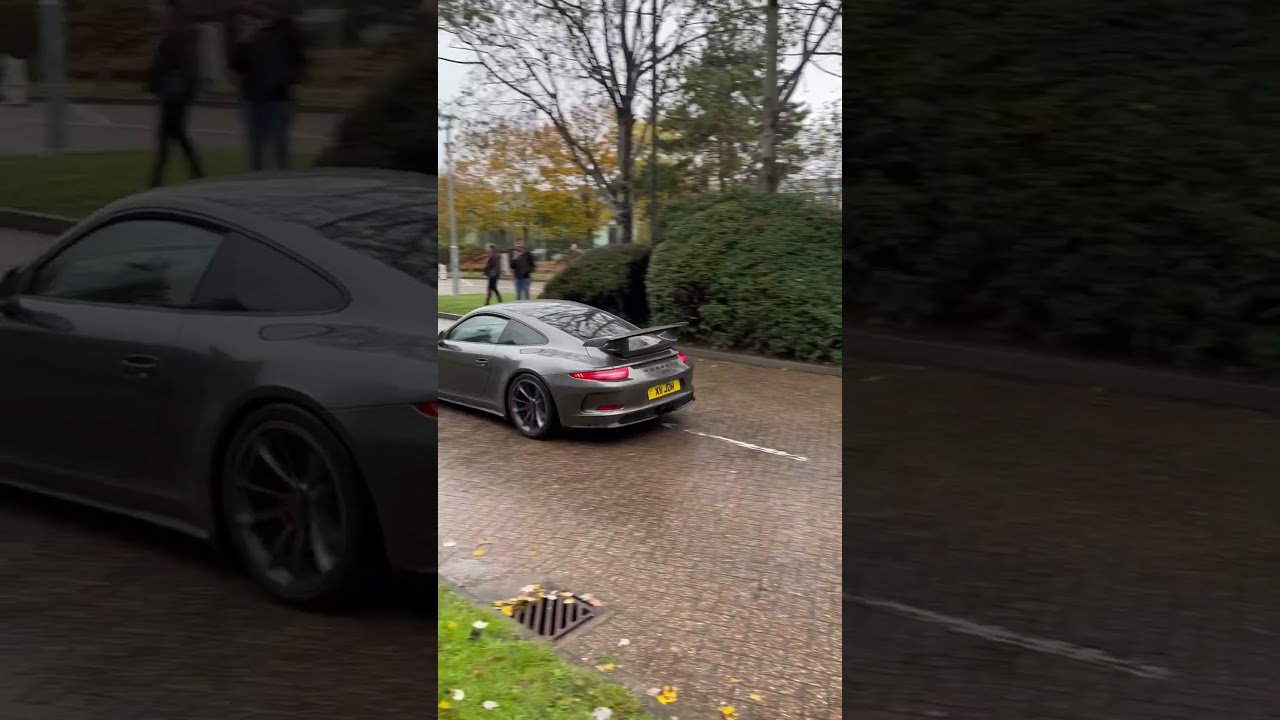 A right mixture of cars leaving the car meet from a GT3 to an Abarth