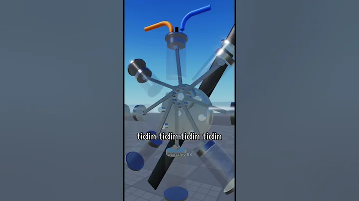 Made a radial aircraft engine in #roblox #engineering