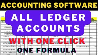 FULLY AUTOMATIC ACCOUNTING SOFTWARE IN EXCEL CREATE ALL LEDGER ACCOUNTS WITH ONE CLICK FROM JOURNAL