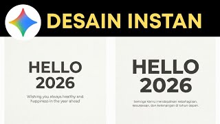 Cara Bikin Kartu Tahun Baru Typography MINIMALIS dengan AI screenshot 5