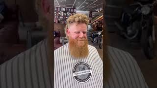 Insane hair and beard transformation #shorts