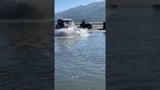 Polaris crossing by the Knik in Alaska