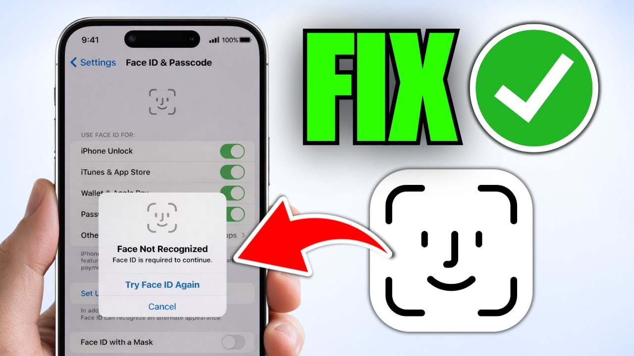 How To Fix iPhone Not Recognizing Face ID (Step By Step) - YouTube
