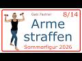 8/14 🌸 30 min. Arme straffen mit Gewichten | formen, kräftigen & Proportionen verbessern, im Stehen
