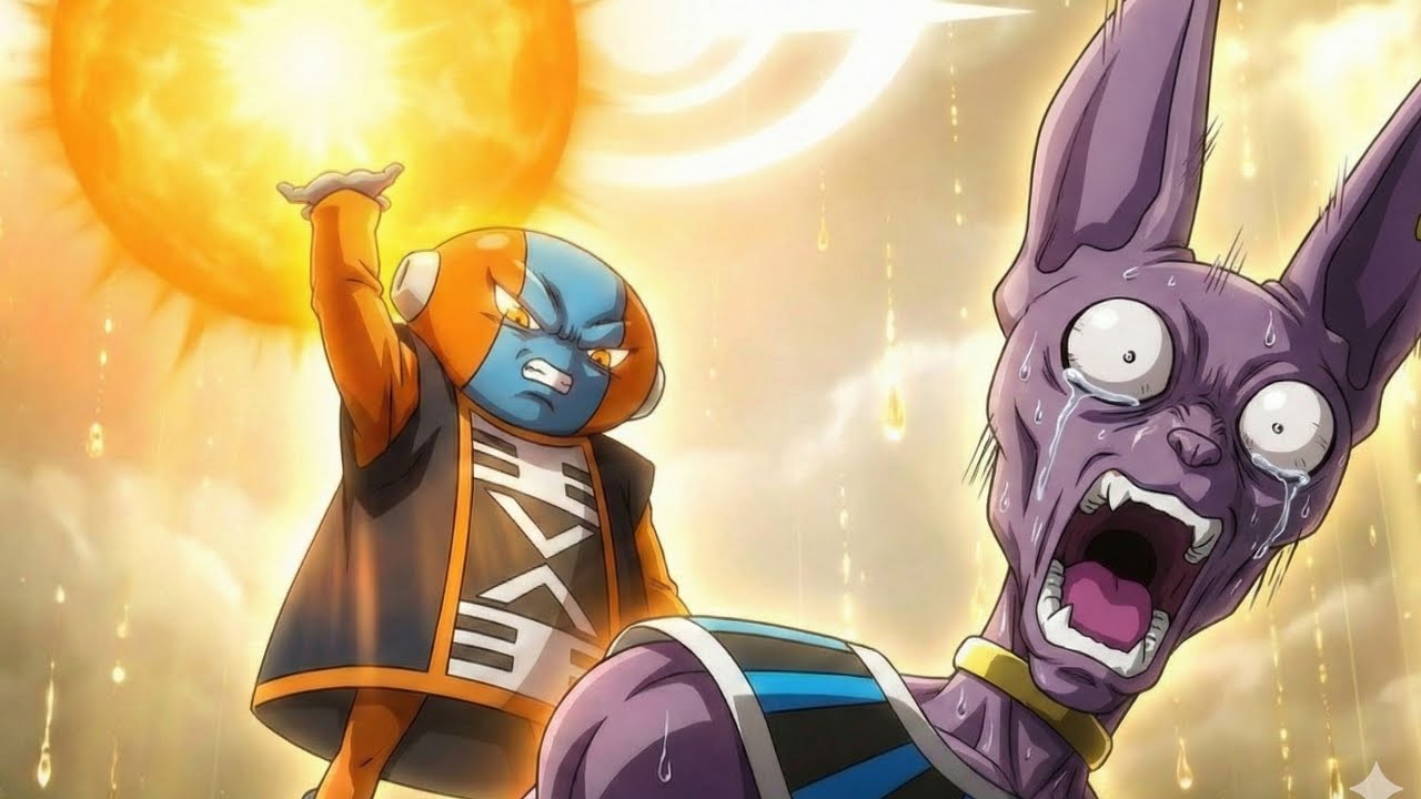 Goku el gobernante dorado perfecto emerge y salva a su tercer hijo, Zeno se transforma