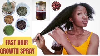 I'M SHOCKED, FAST HAIR GROWTH SPRAY, NO HAIR CAN RESIST THIS| grow long and Thicker hair #hairspray