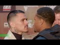 Highly charged press conference &amp; Face off with George Kambosos Jr v Devin Haney