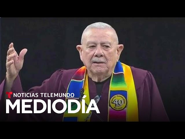 Este hombre postergó sus estudios 60 años y se acaba de graduar a los 78 | Noticias Telemundo