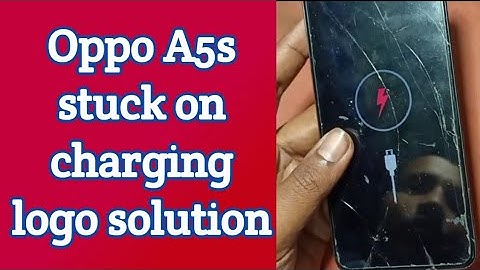 oppo a5s stuck on charging logo. oppo a5s show only charging red logo
