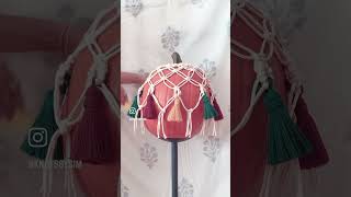 #macramedecor #diy #macramedesigns #macramecreation #macrameknots #pumpkin #pumpkin macrame cover