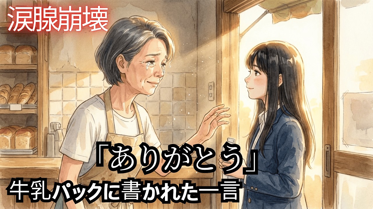 【涙腺崩壊】毎朝5時、ベンチに置かれた牛乳パック。書かれていた一言に涙が止まらなかった