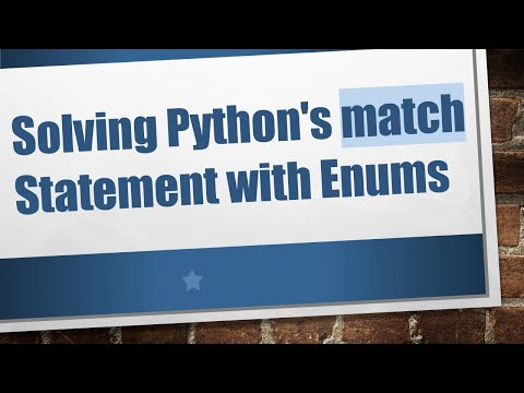 Solving Python's match Statement with Enums