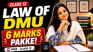 📚 Law of Diminishing Marginal Utility Explained Easily!🔥 6 Marks Pakke#econbysurbhi#class 12th#pseb