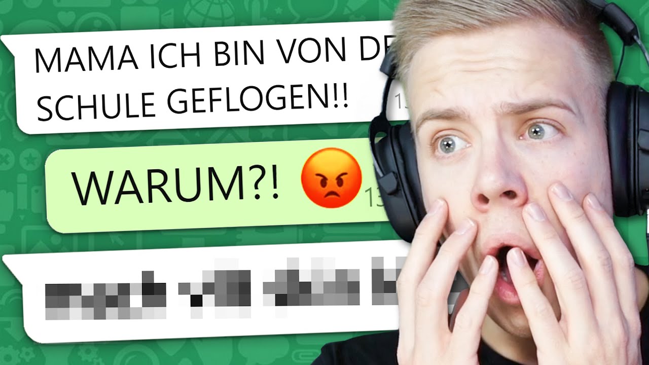 VON SCHULE GEFLOGEN 😱 WHATSAPP FAILS