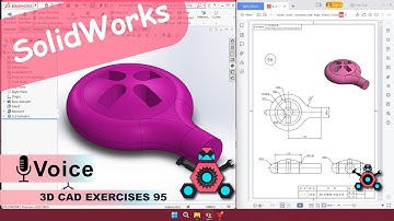 SolidWorks | 3D CAD EXERCISES 95 | StudyCadCam | Solution Tutorial |