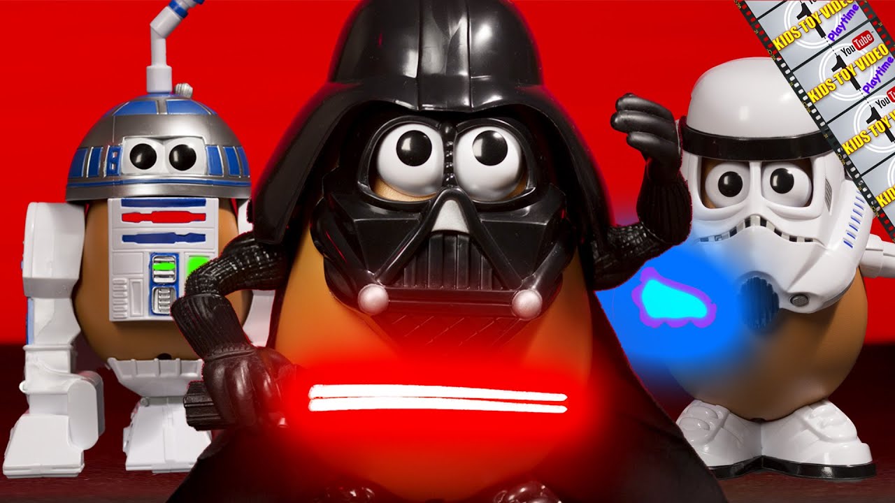 Mr. Potato Head Disney Star Wars The Clone Wars Set Video Stormtrooper  Darth Vader R2D2