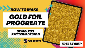 How to add Gold Foil in Procreate – Seamless Pattern Design (FREE) Christmas Procreate Stamp