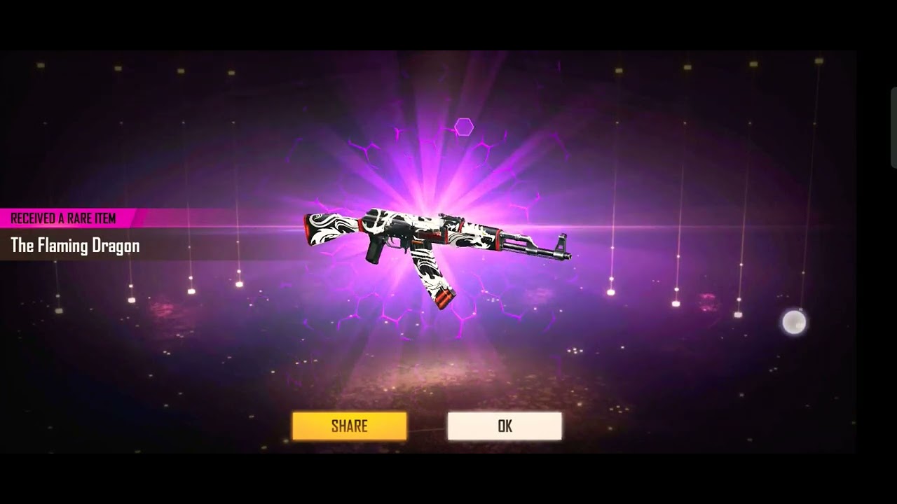 DRAGON AK PERMANENT TRICK!!🤯|| Free fire trics 100% working|| Crates opening free fire|| FREE FIRE!