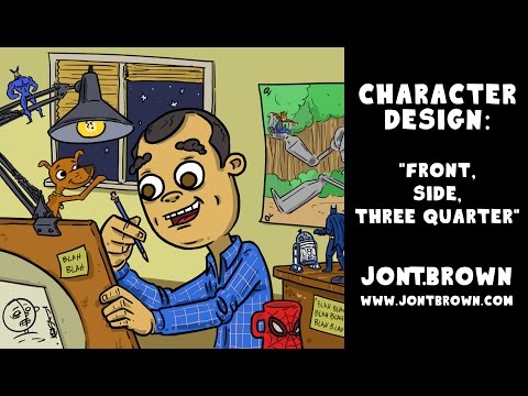 Character Concept Turnaround Tutorial in Photoshop.