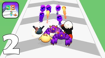 Monster Evolution Run & Battle - Part 2 Monster Merge Run Evolution Max Level - Gameplay Walkthrough