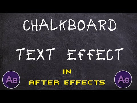 How to make Chalkboard Animation in After Effects || no plugins uses || swaggy creator