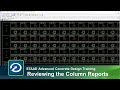 Reviewing the Column and Wall Reports in STAAD Advanced Concrete Design