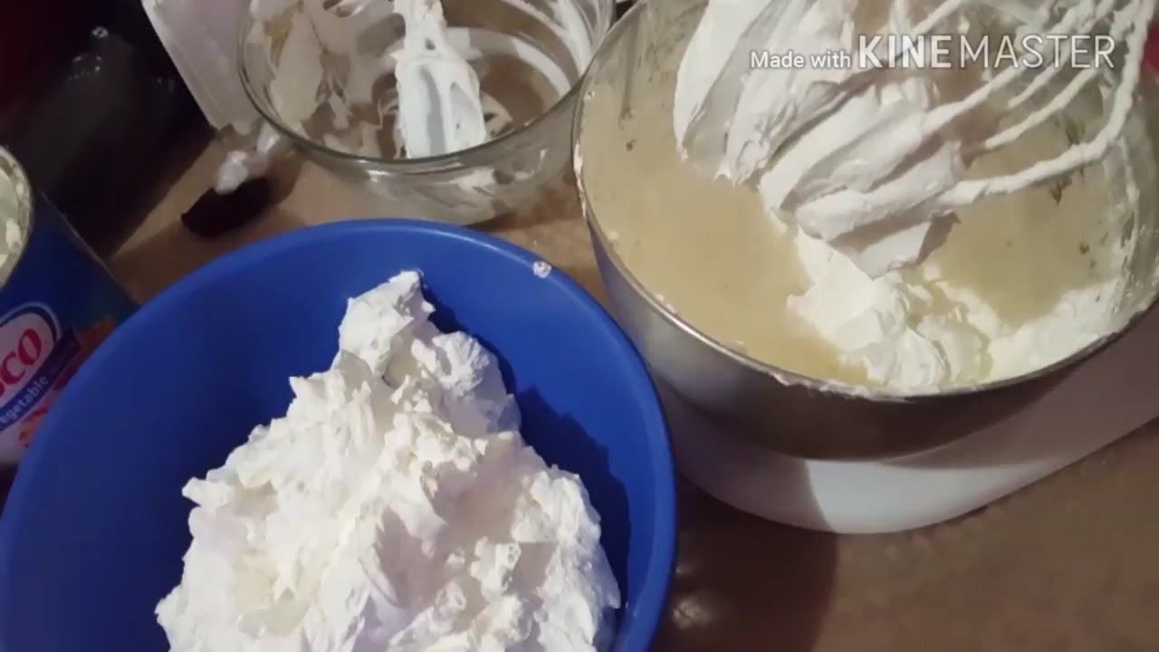 Crema para batir que utilizo (betun para tus pasteles) - YouTube