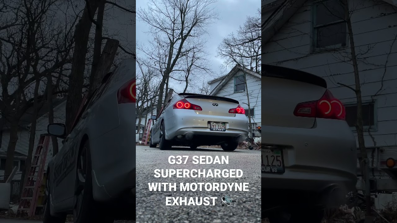 SUPERCHARGED G37 SEDAN INSANE FLY-BY SOUNDS!