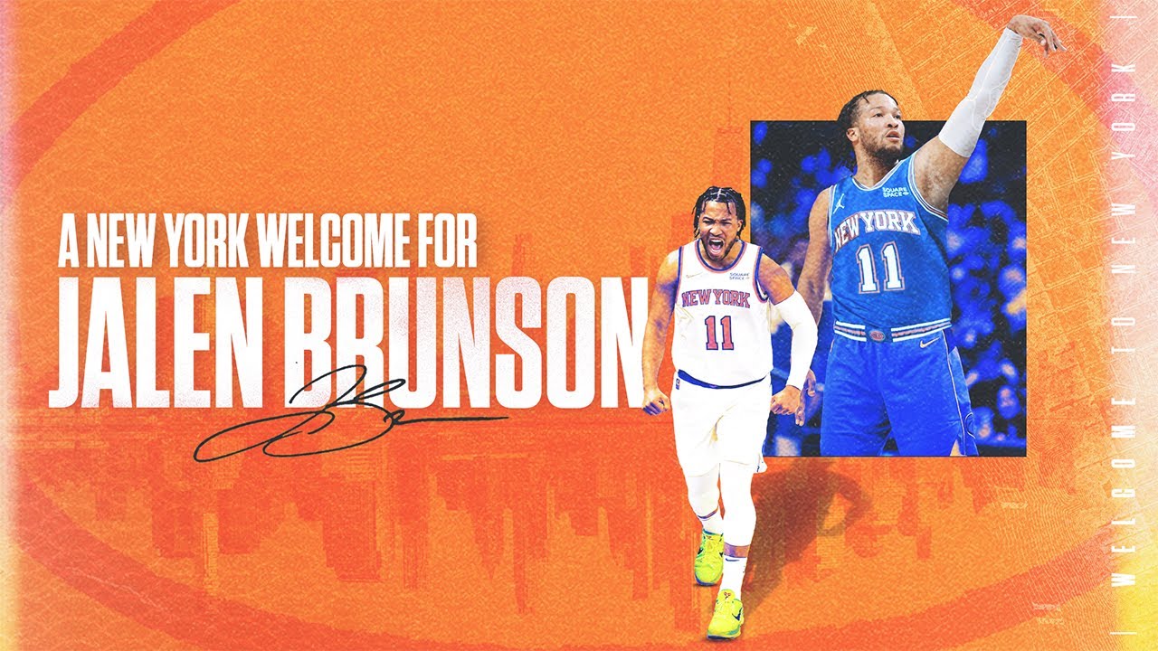 A New York Welcome for Jalen Brunson - YouTube