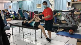 2. PNF stretching techniques (Hold-relax) iliopsoas & quadriceps