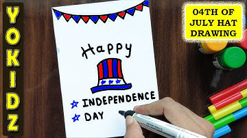 HOW TO DRAW A FOURTH OF JULY HAT