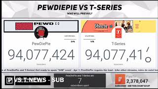 THE MOMENT T-SERIES PASSED PEWDIEPIE AGAIN :( | FLARETV #PVSTNEWS
