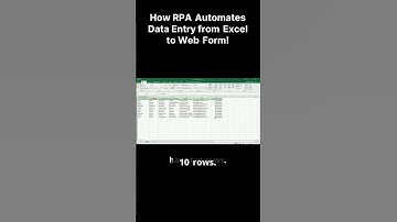 How RPA Automates Data Entry from Excel to Web Form  - Part 1   #rpagenie #dataentry #rpaautomation