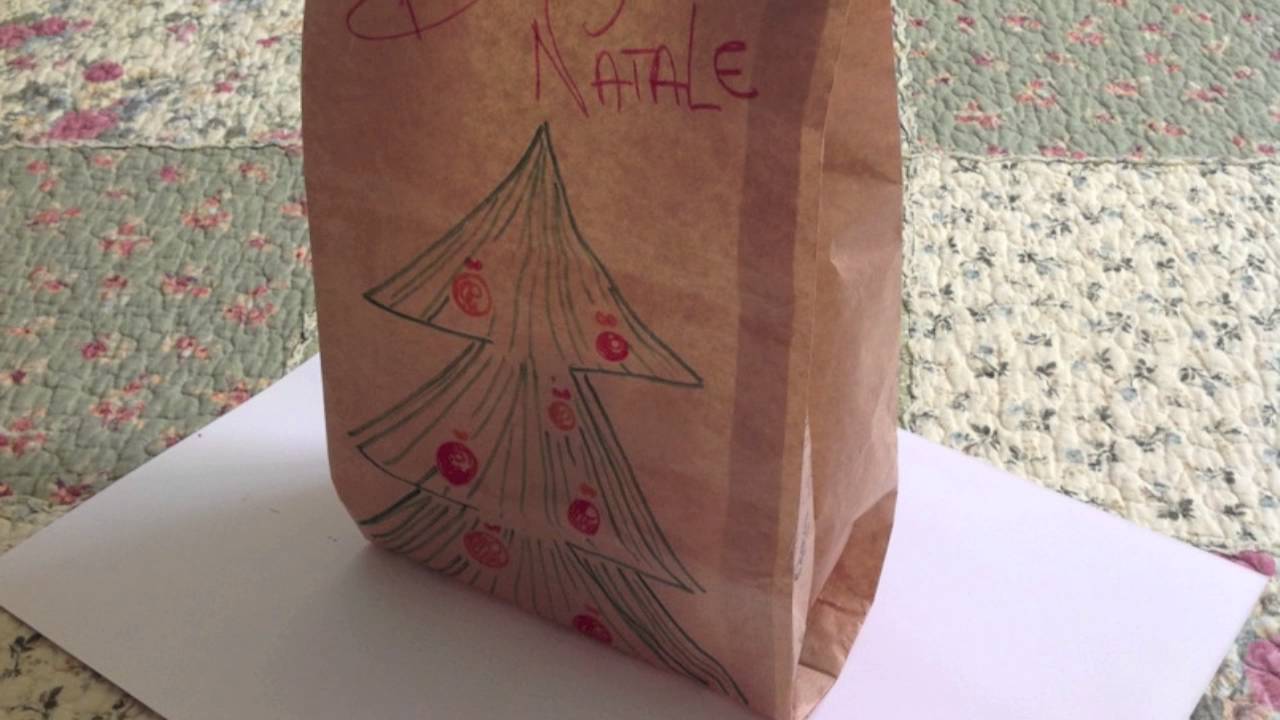 Idea per incartare regali - riciclo busta del pane
