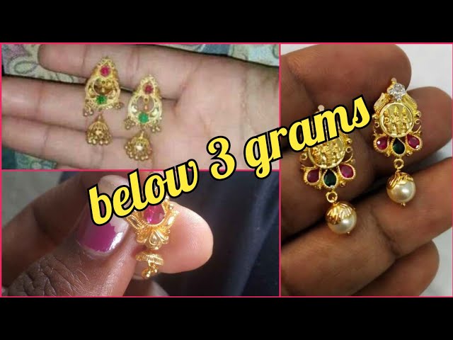 Designer Antique Lakshmi Devi Kempu Jhumka Earrings – Violet & Purple  Designer Fashion Jewellery