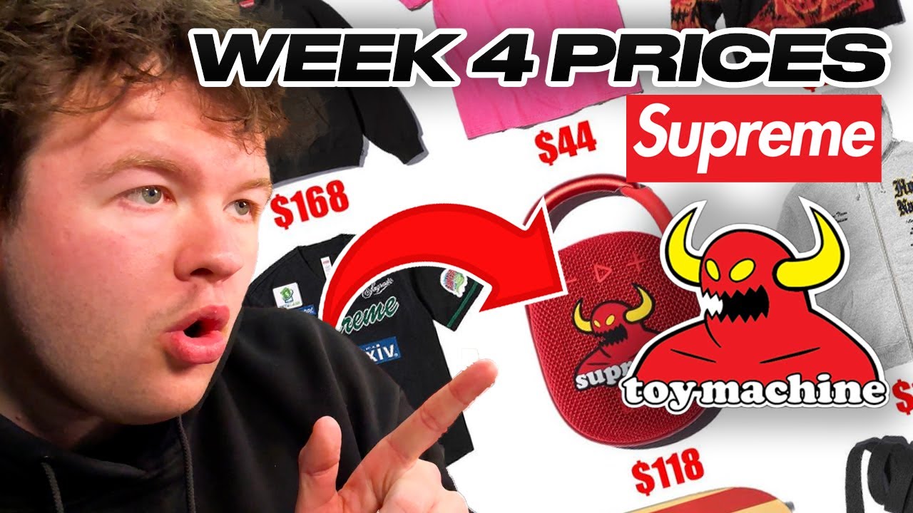 Supreme Week 4 FULL Drop list & Prices! Supreme x Toy Machine | What Will Resell?