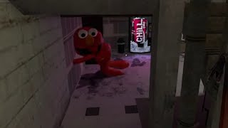 Scary Elmo Man Chases Us