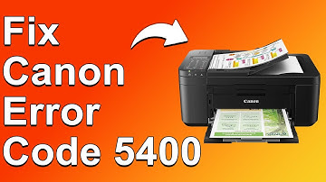 How To Fix The Canon Error Code 5400 - Meaning, Causes, & Solutions (Best Solution!)