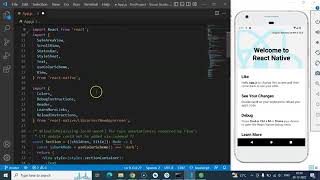 React native tutorial in Hindi #3 Make First Program